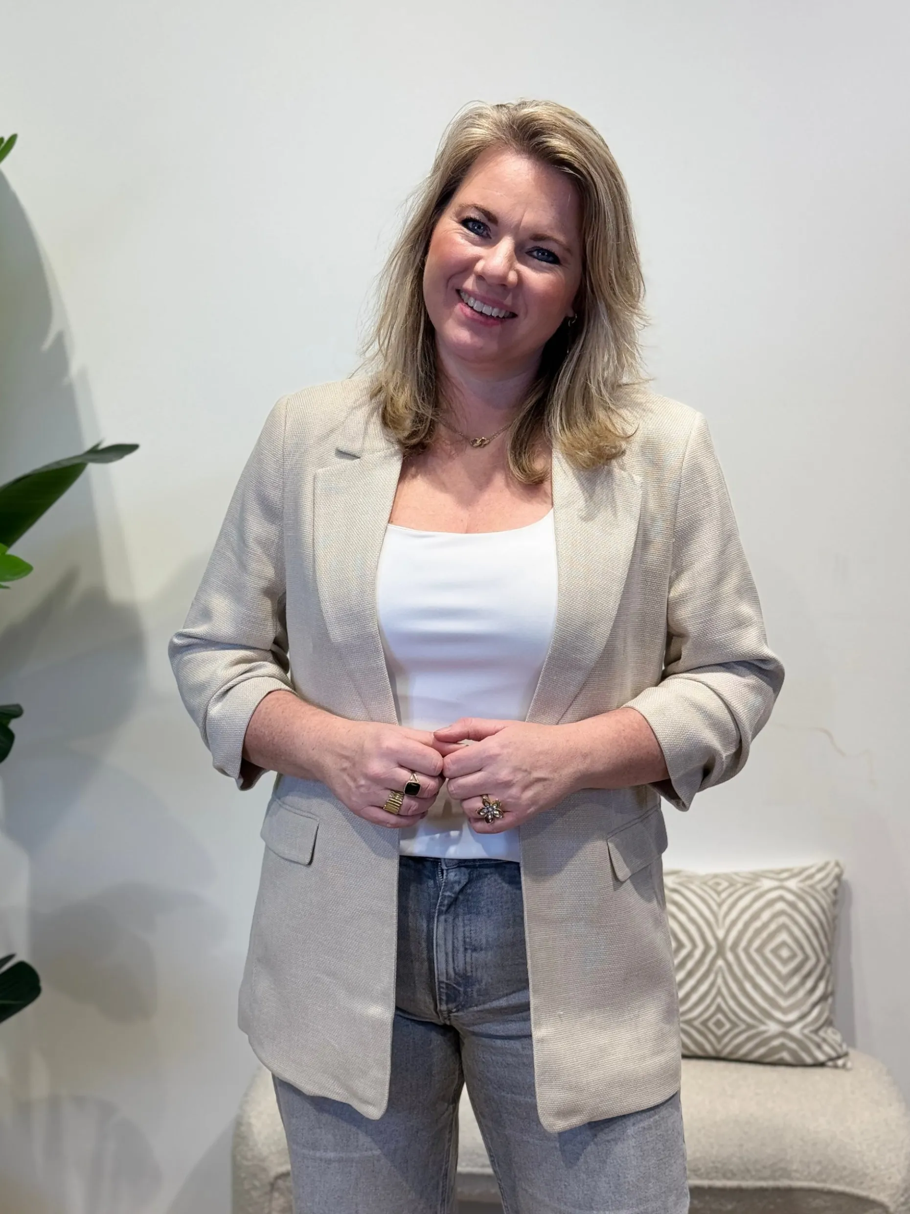 Blazer Elina oatmeal/melange