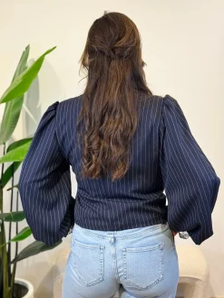 Blazer Lot donkerblauw gestreept