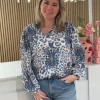 Blouse Maxime blauw