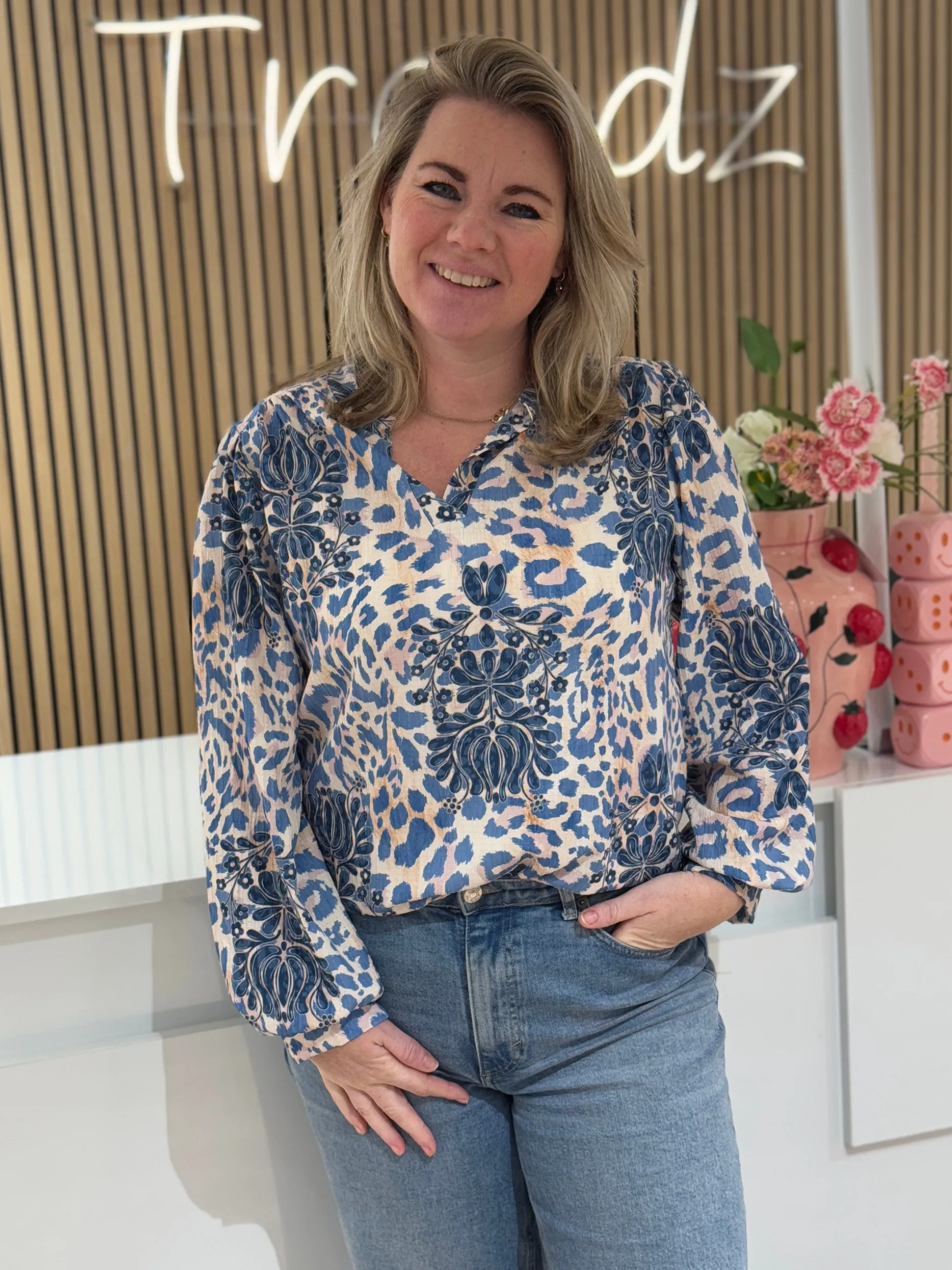 Blouse Maxime blauw