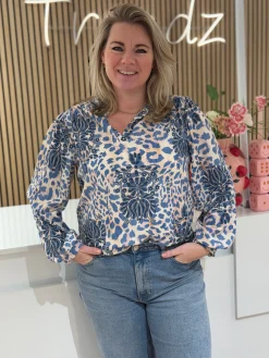 Blouse Maxime blauw