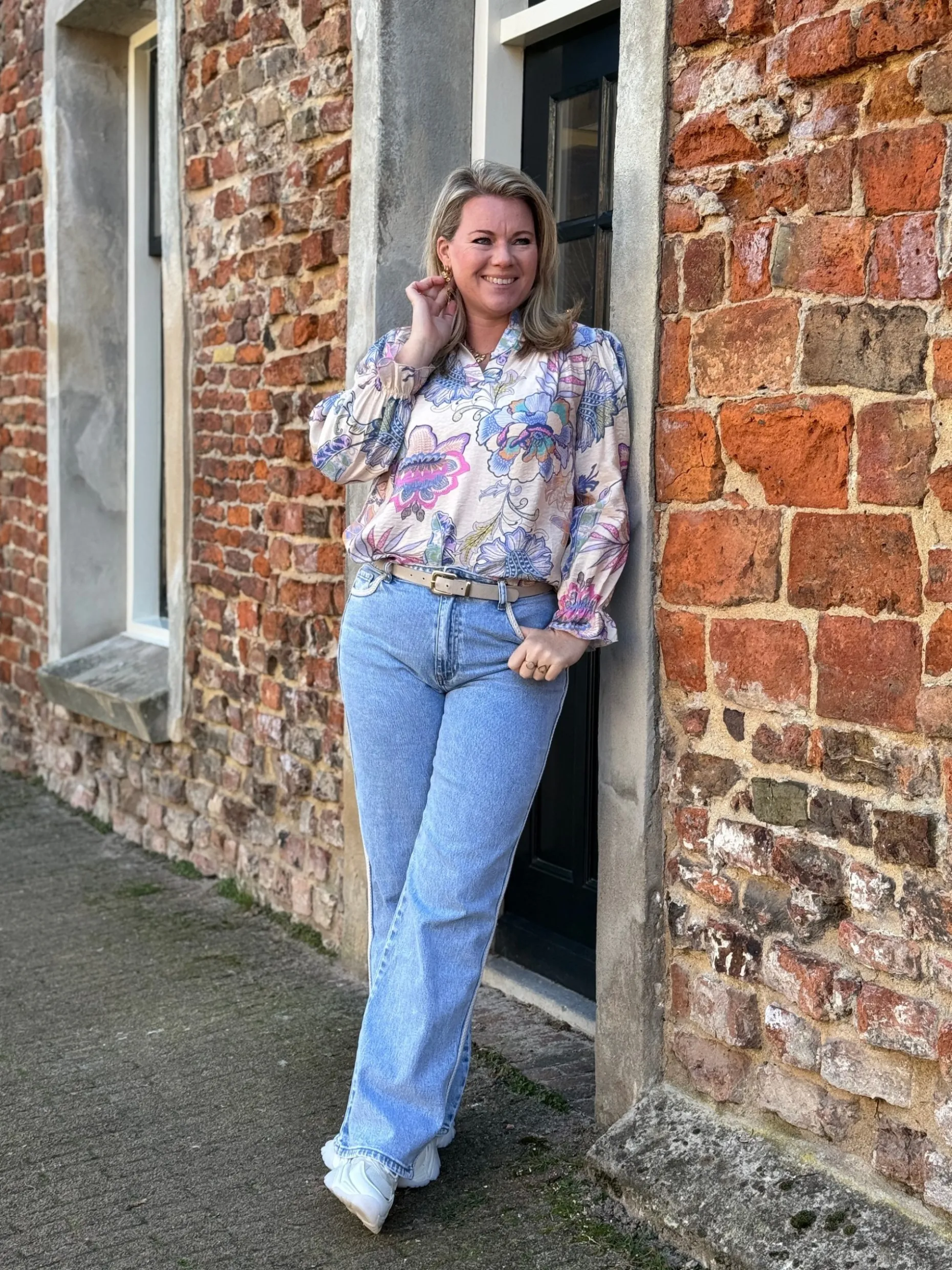 Blouse Quinty blauw