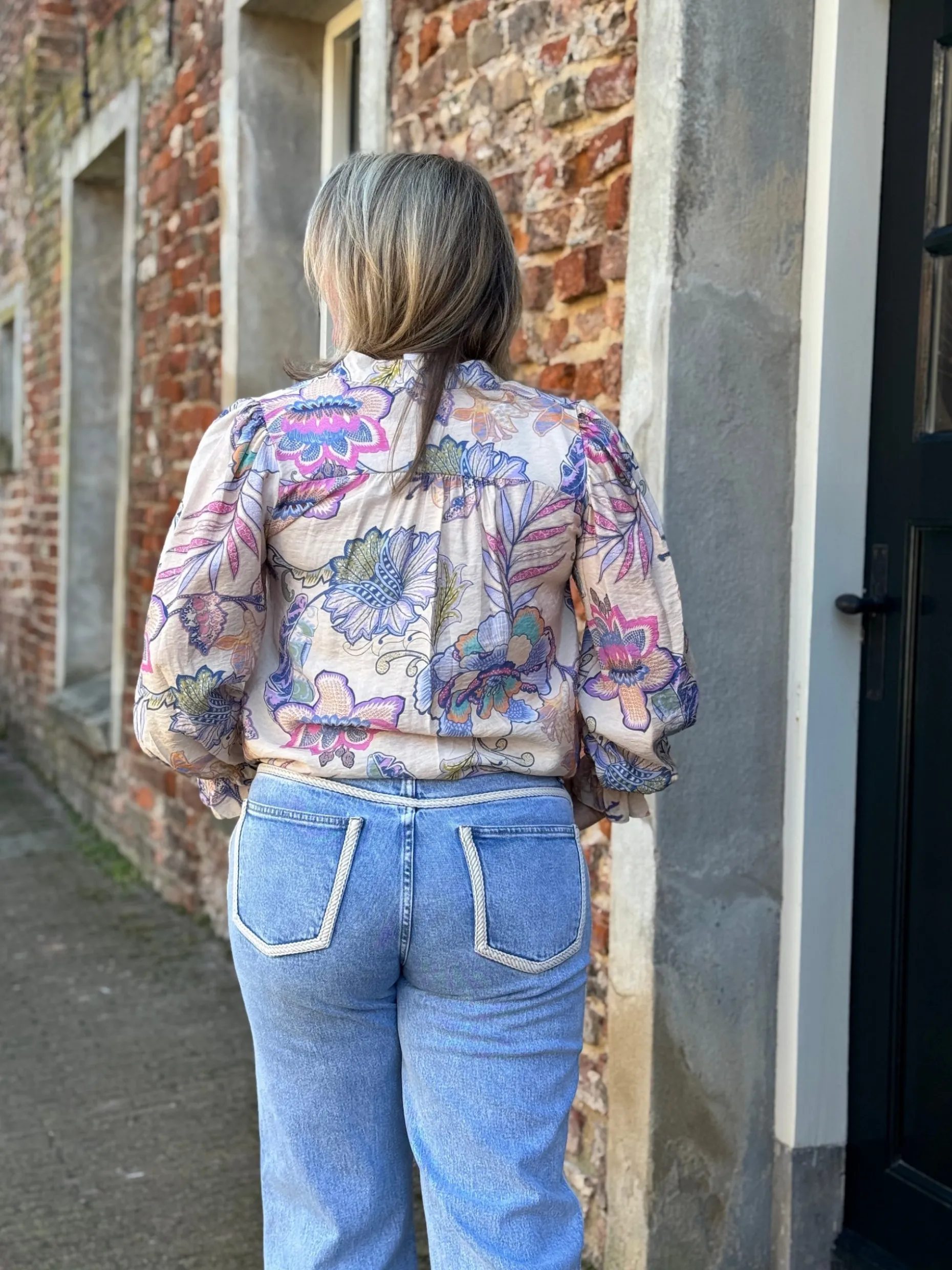 Blouse Quinty blauw