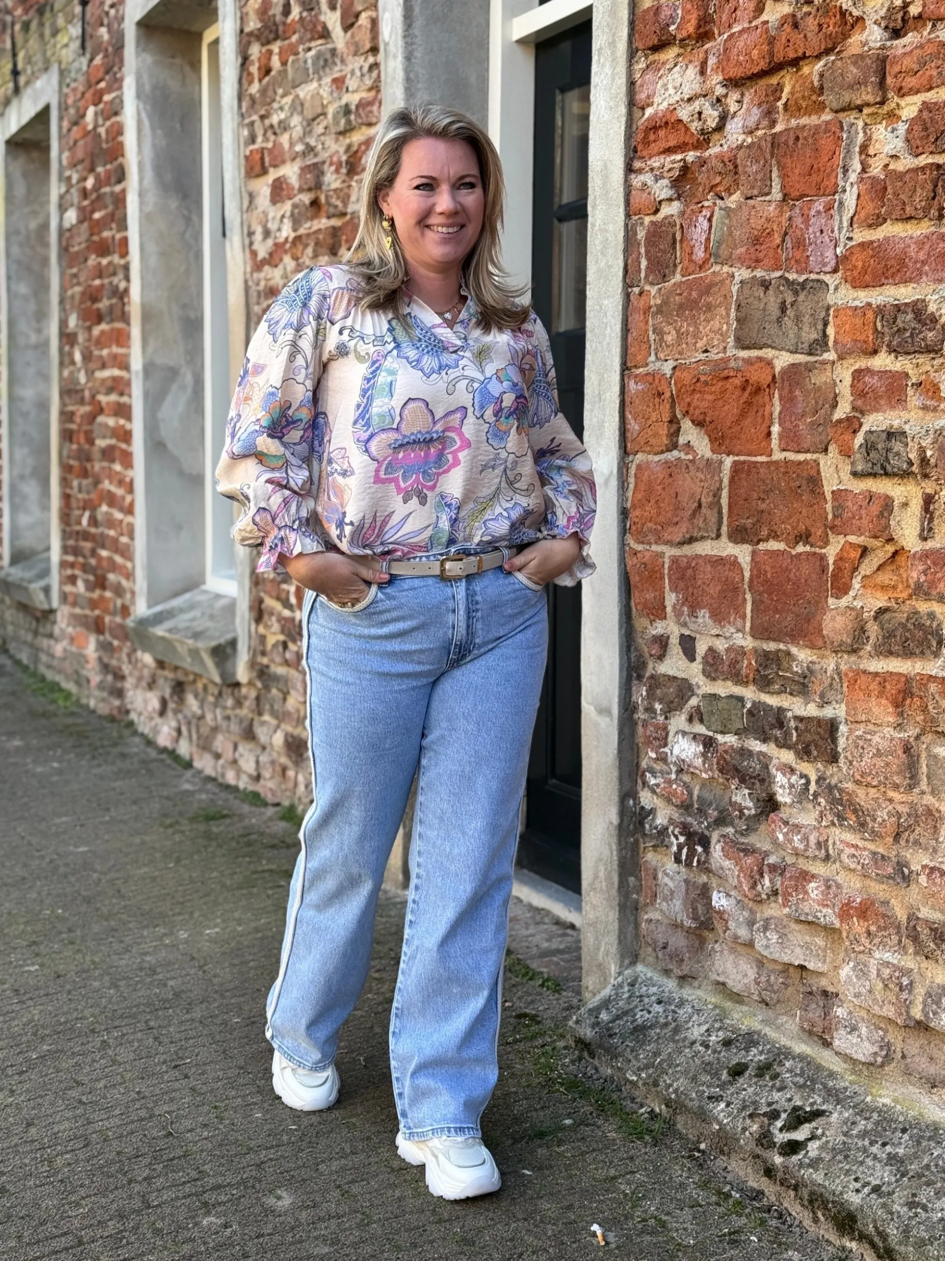 Blouse Quinty blauw