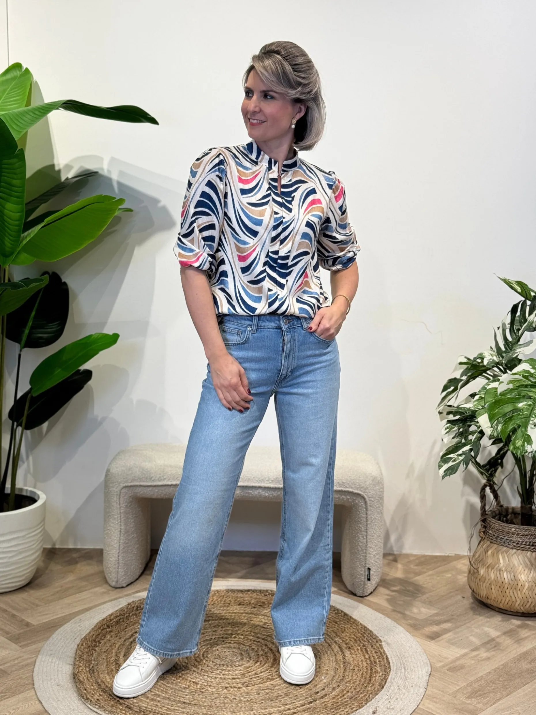Blouse Rosalie blauw