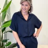 Blouse Tara donkerblauw