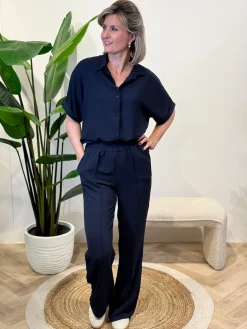 Blouse Tara donkerblauw