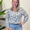 Blouse Yakandra blauw