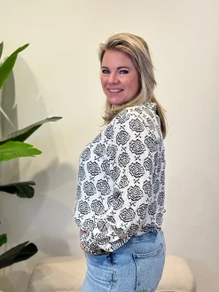 Blouse Yakandra blauw