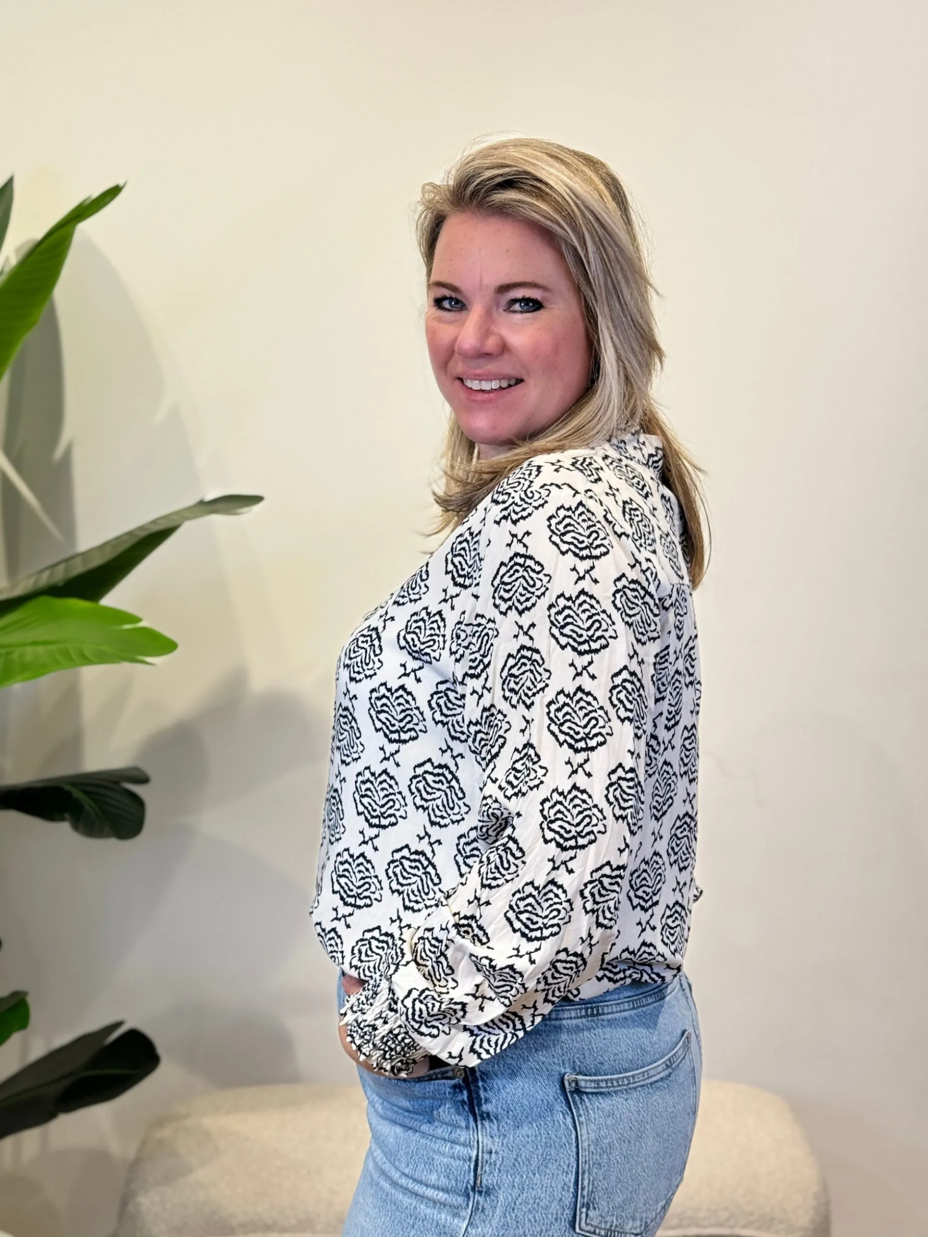 Blouse Yakandra blauw