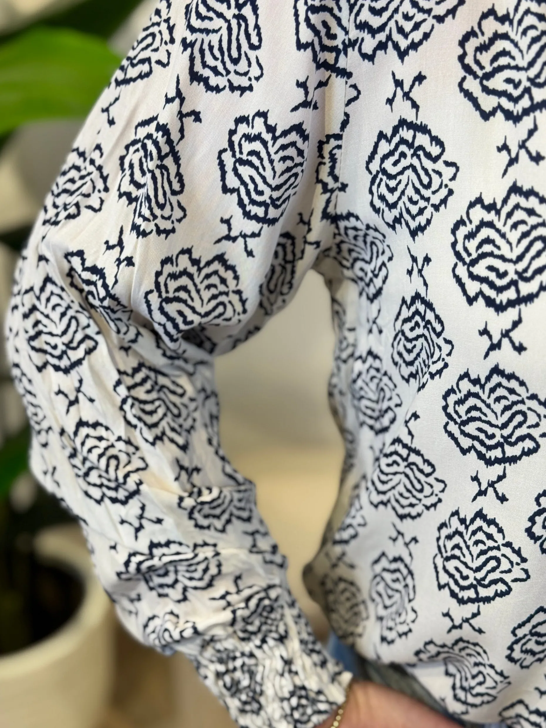 Blouse Yakandra blauw
