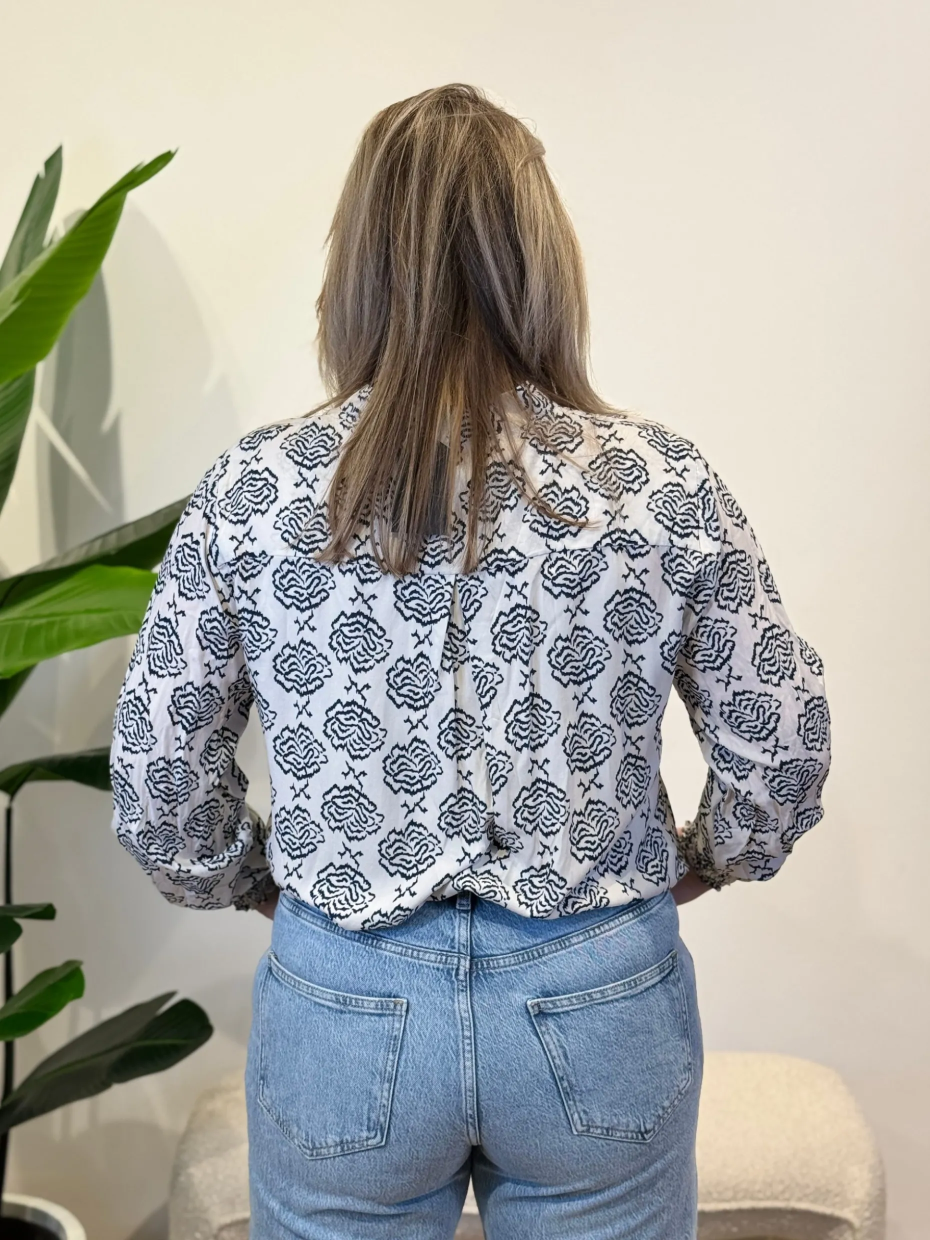 Blouse Yakandra blauw