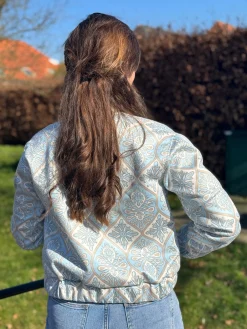 Bomberjasje Kate print blauw