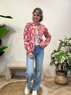 Bomberjasje Kate print rood