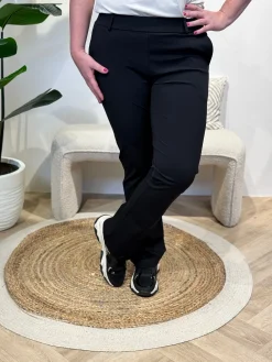 Broek Sanne black travelstof