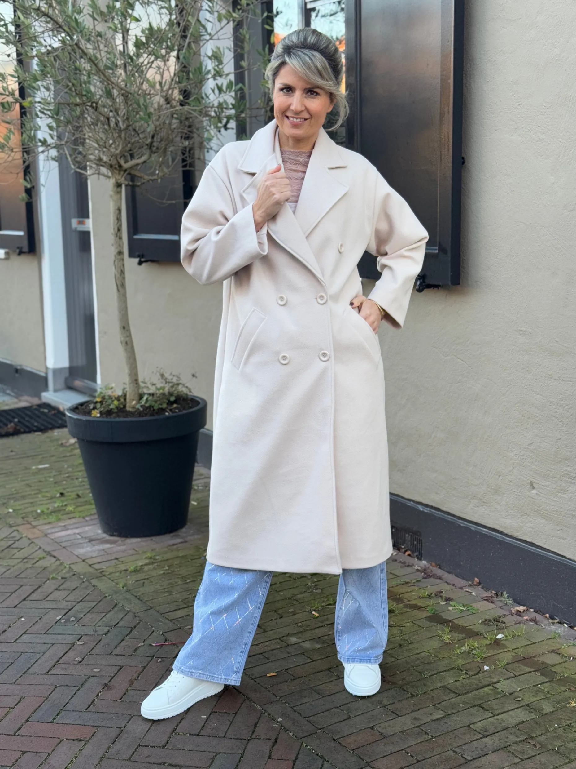 Coat Hanne beige
