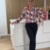 Flared pantalon Bente navy