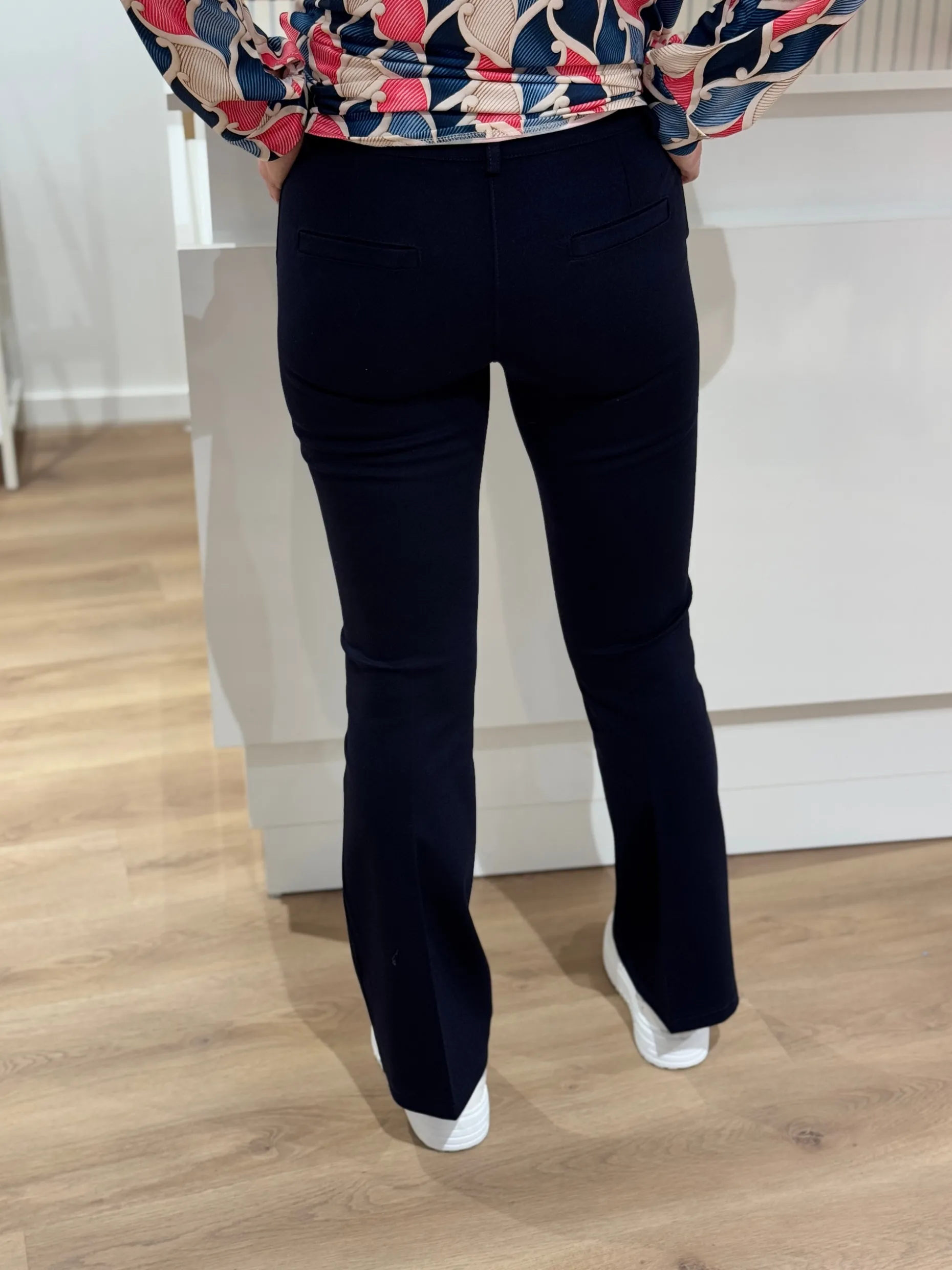 Flared pantalon Bente navy