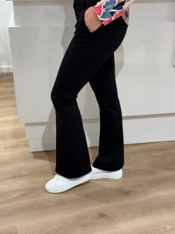 Flared pantalon Bente zwart