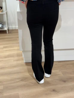 Flared pantalon Bente zwart