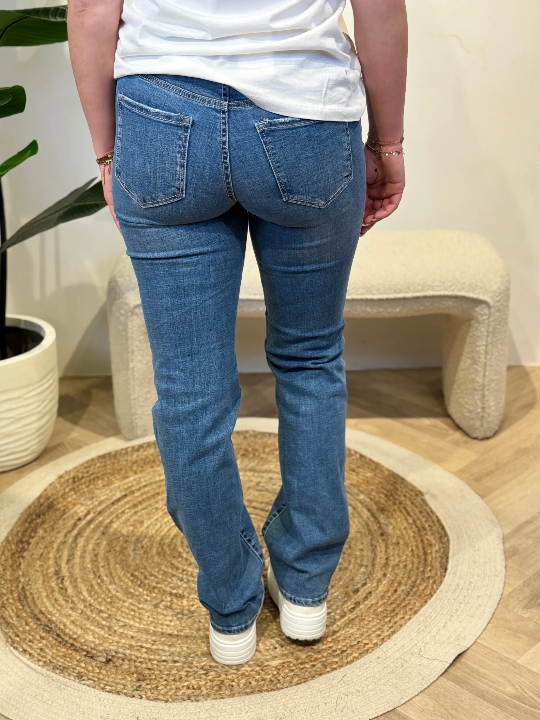 Jeans Flash straight medium blue (lengtemaat 30) – Vero Moda