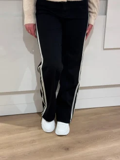 Jeans Maud zwart wide leg