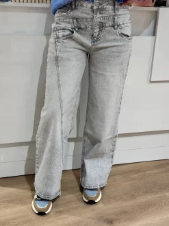 Jeans Verena grey wide leg