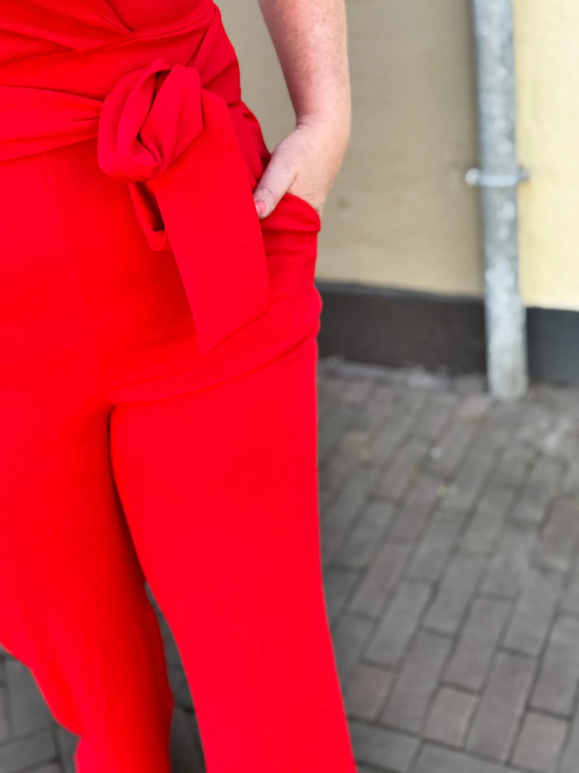 Jumpsuit Nancy rood