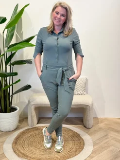 Jumpsuit Travelstof Emily Balsam Green