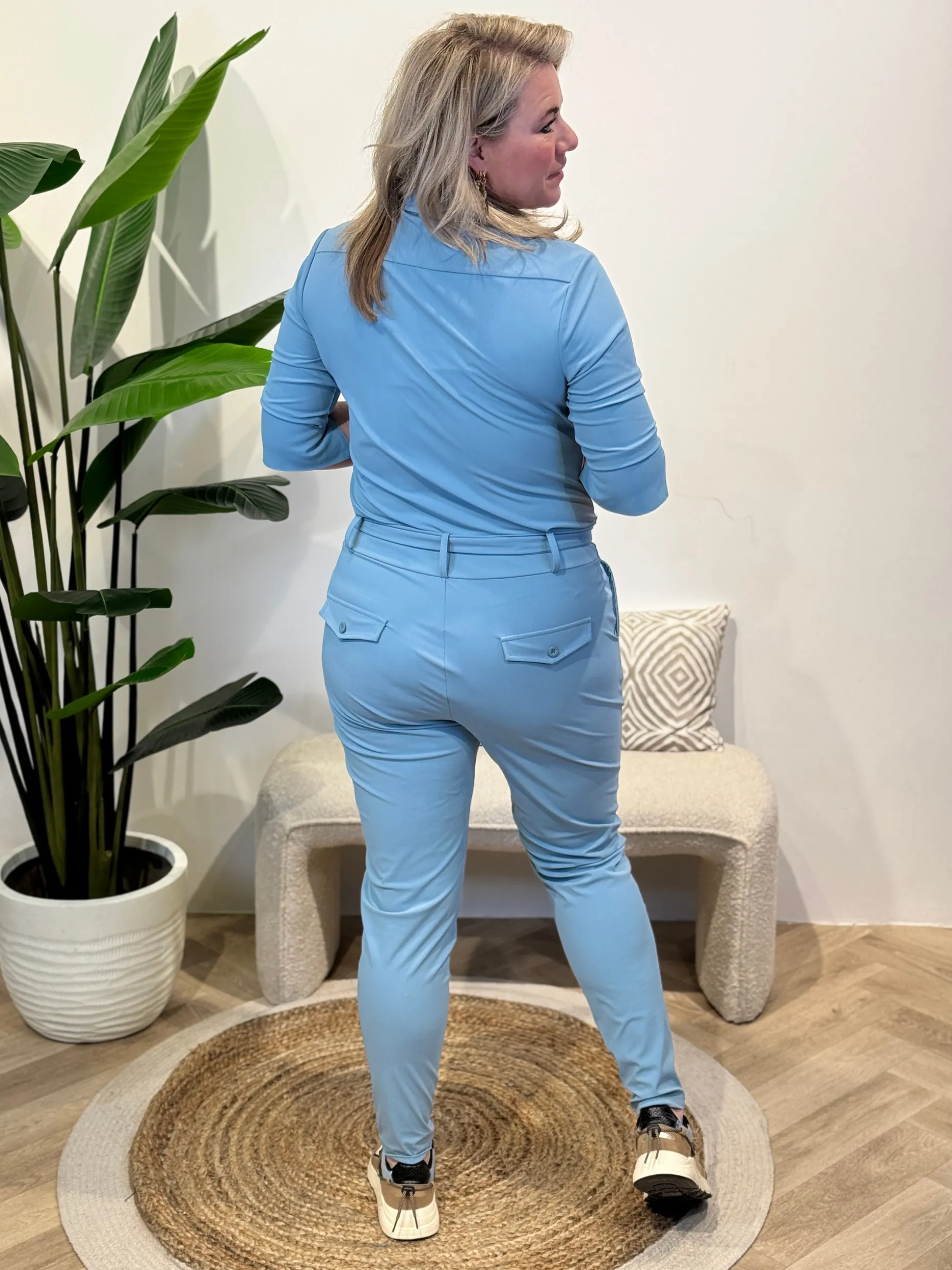 Jumpsuit Travelstof Emily Smoke Blue