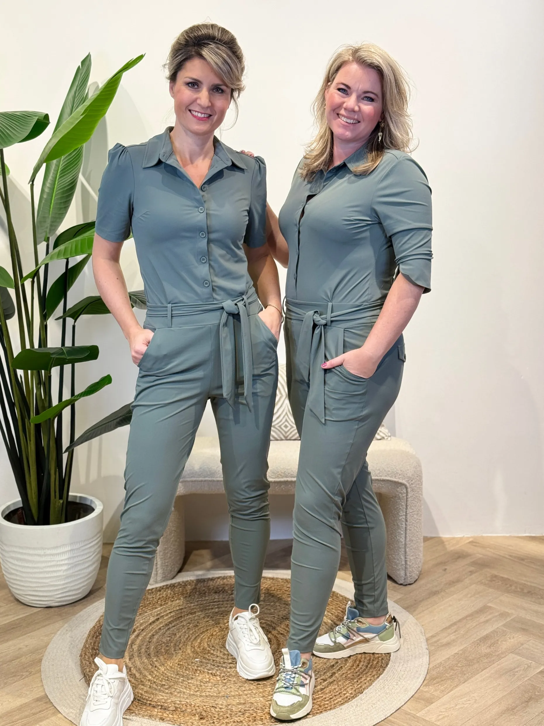 Jumpsuit Travelstof Emily Balsam Green