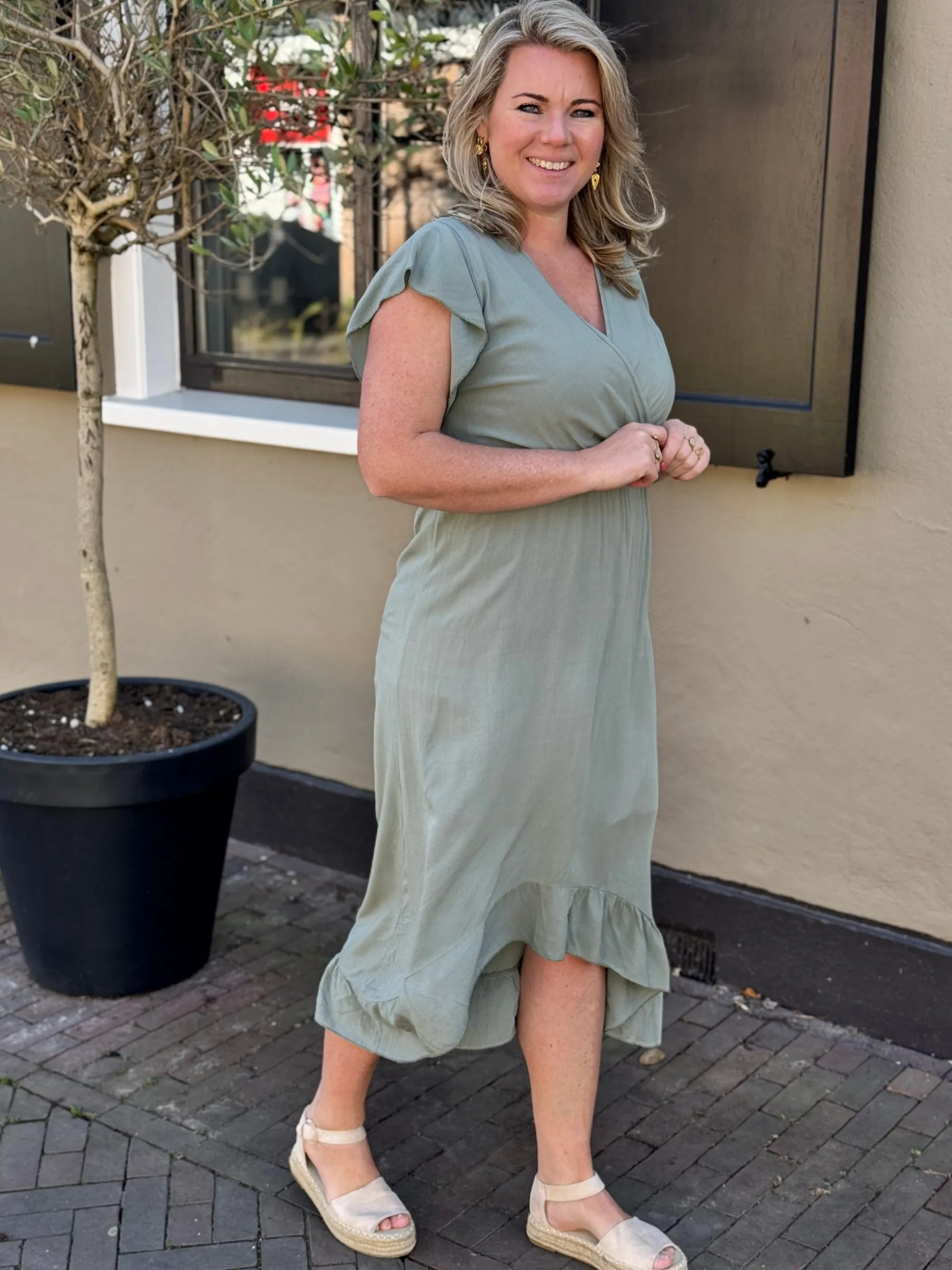 Jurk Annelot groen
