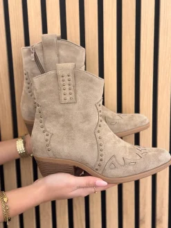Laarsje Ivette khaki suede