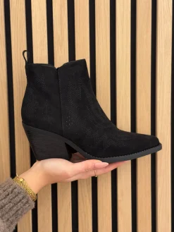 Laarsje Louise zwart suede