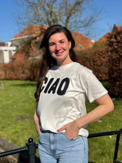 Shirtje ciao wit/zwart