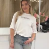 Shirtje Darlin’ wit/zwart