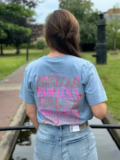 Shirtje Fabulous jeansblauw