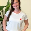 Shirtje Jisca hart rood