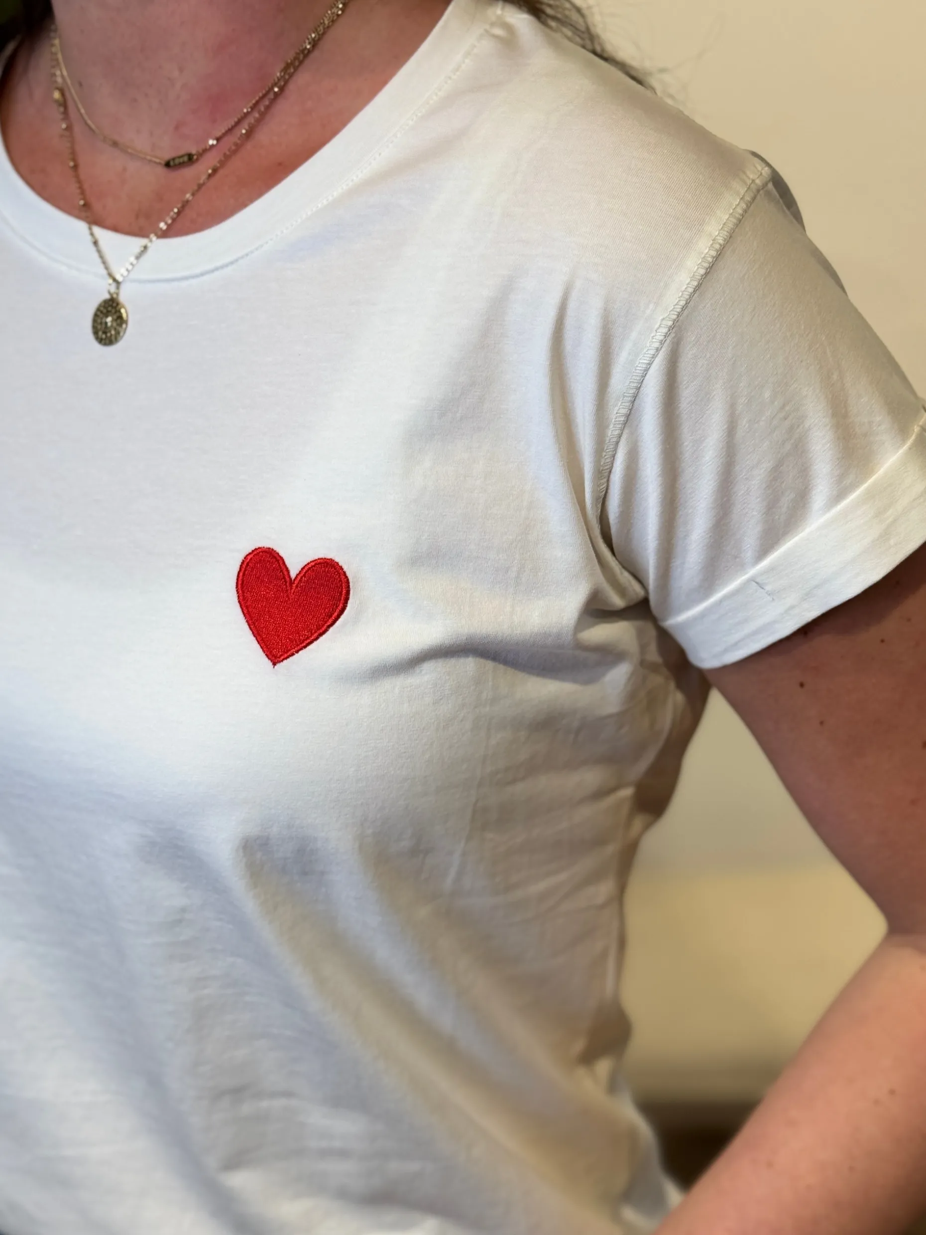 Shirtje Jisca hart rood