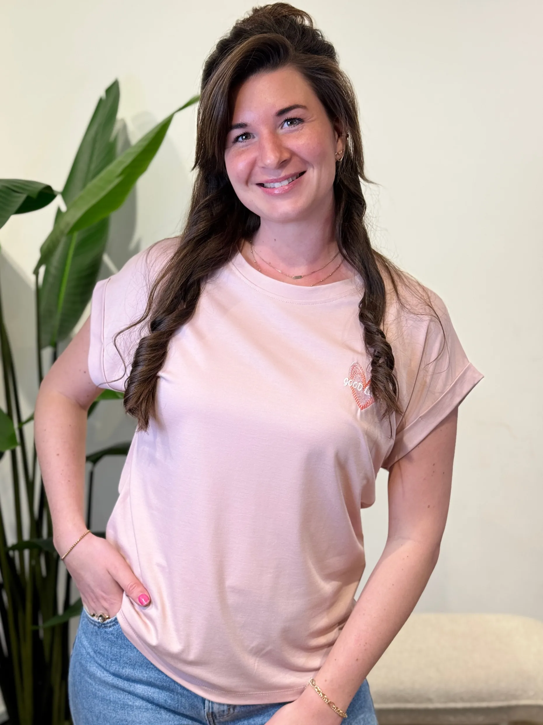 Shirtje Josje oud-roze