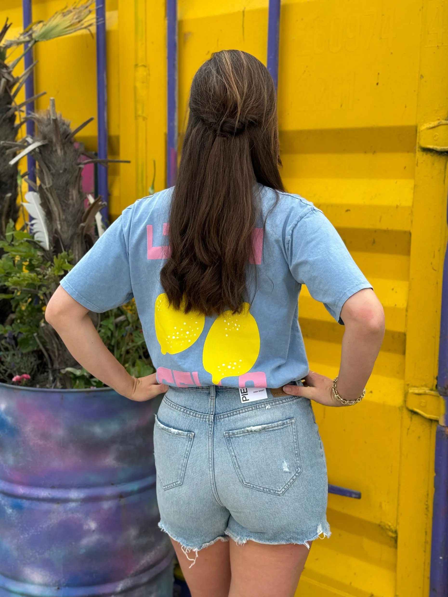 Shirtje Limone jeansblauw