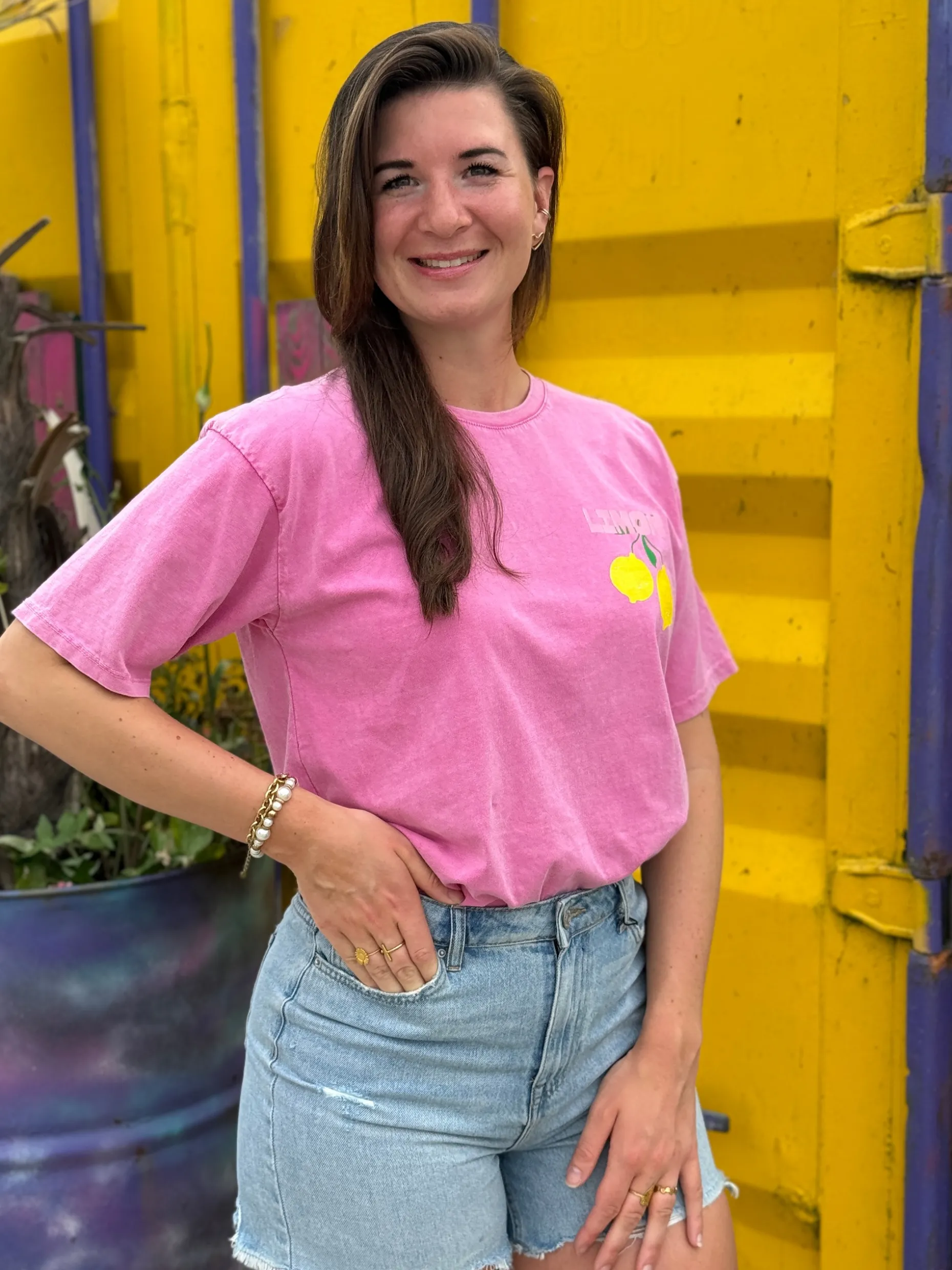 Shirtje Limone roze