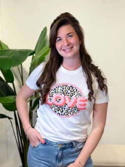 Shirtje “Love” panter
