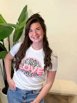 Shirtje “Love” panter