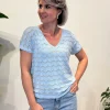 Shirtje Zigzag blauw