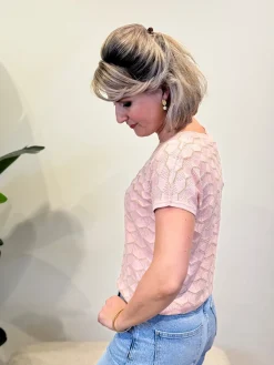 Shirtje Zigzag roze