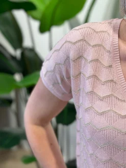 Shirtje Zigzag roze