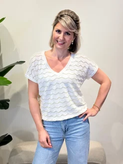 Shirtje Zigzag wit