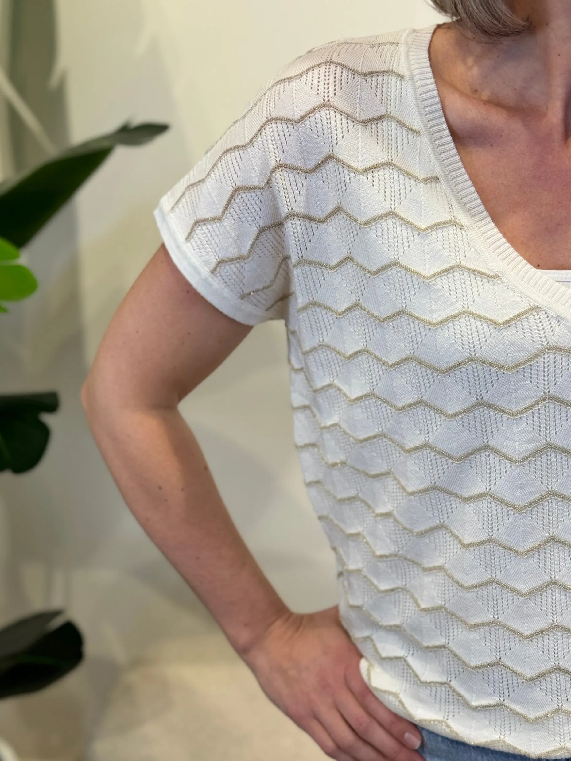 Shirtje Zigzag wit
