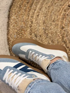 Sneakers denim with combination